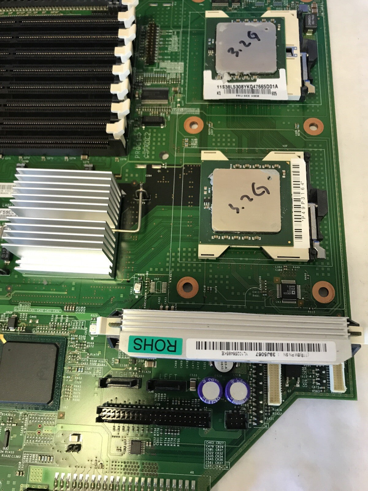 IBM 39Y6776 / 39Y6782 xSeries 336 Dual Xeon System Board w/2x Xeon 3.2GHz CPU