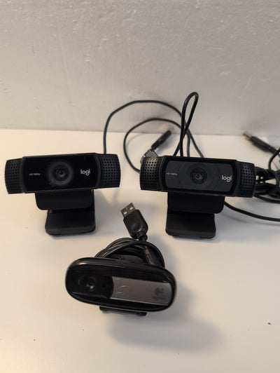 🔥 3x Logitech USB Computer Camera Webcam 2x V-U0028 /1x V-U0026 -