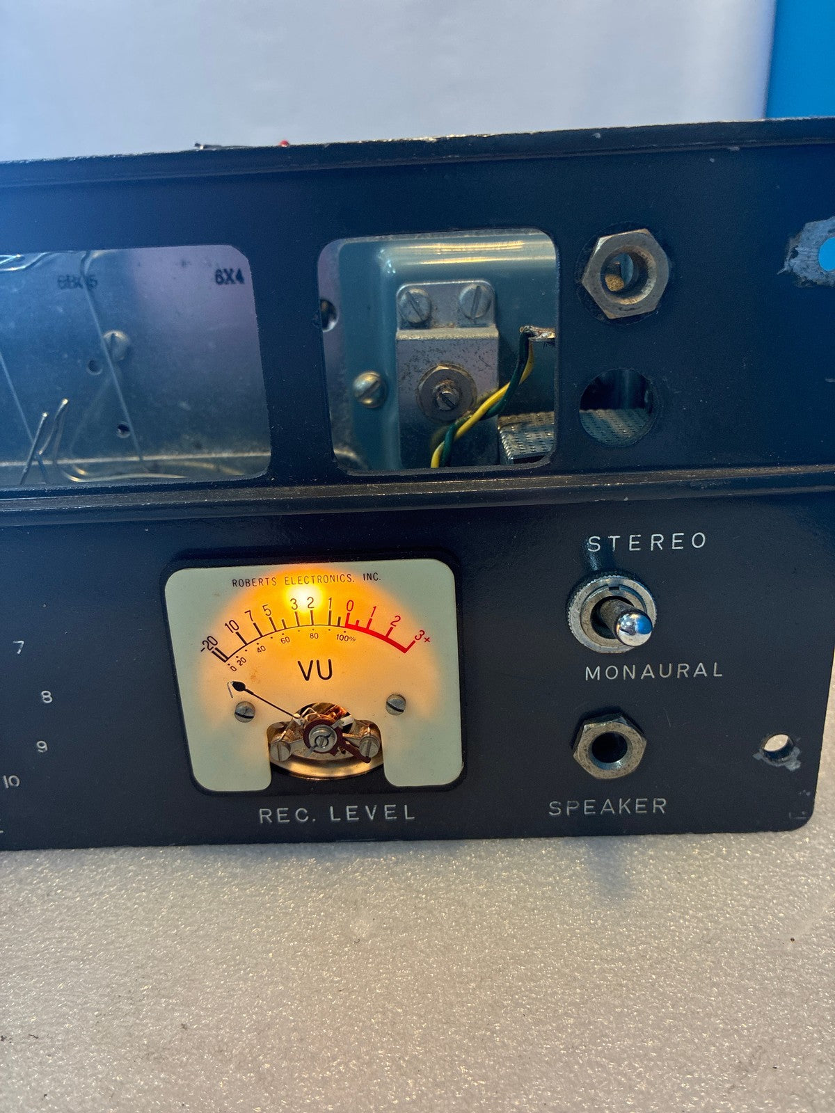 🔥 Roberts Electronics Right Channel Amplifier Chassis VU Meter Tube For Parts