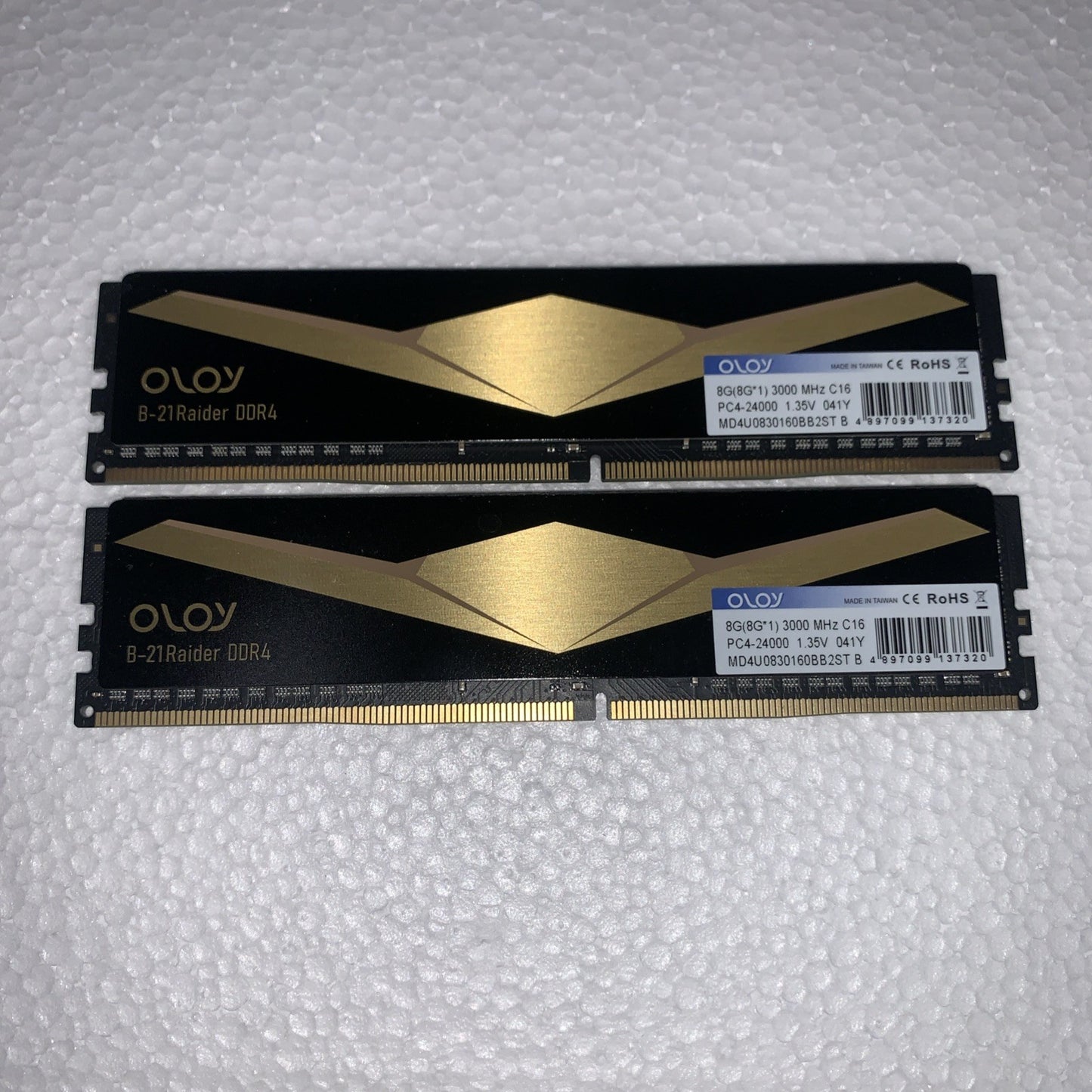 16GB= 2x8GB 🔥 OLOy B-21 Raider DDR4 3000MHz CL16 Desktop Memory RAM