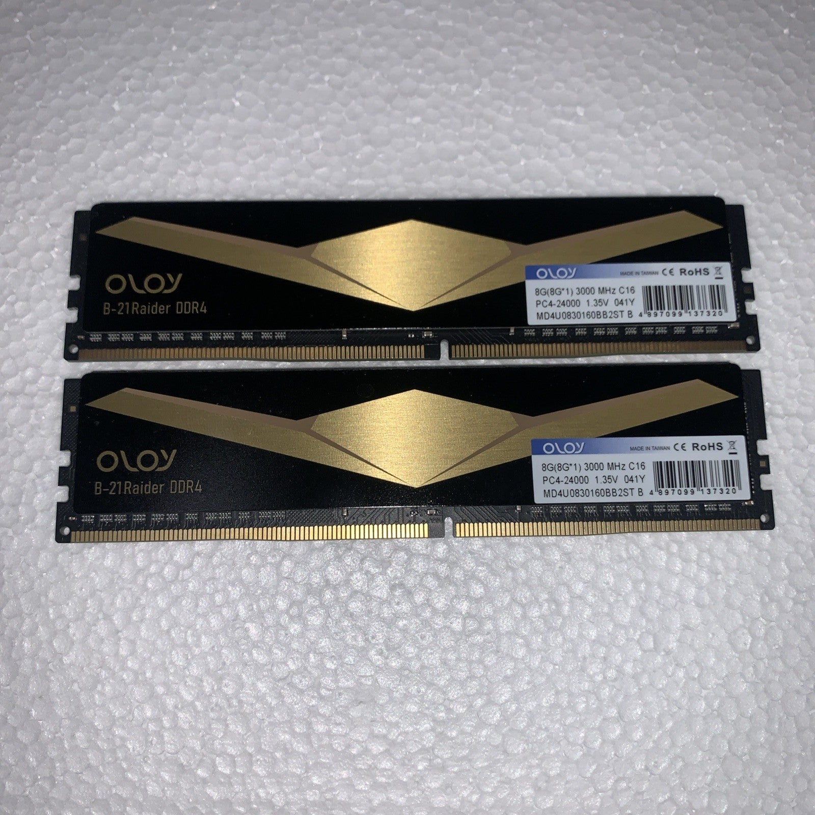 16GB= 2x8GB 🔥 OLOy B-21 Raider DDR4 3000MHz CL16 Desktop Memory RAM