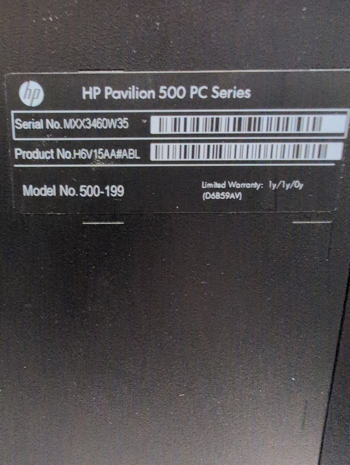 🎸 HP Pavilion 500-199 Desktop  i7-3770 12GB RAM 1TB HDD Nvidia GPU (NO OS)