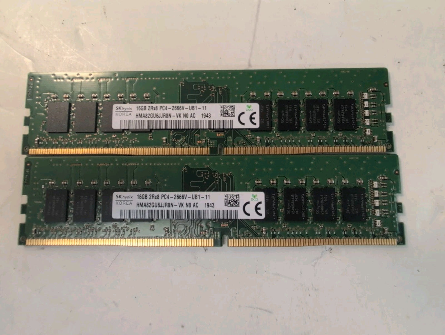 🔥 32GB (2x 16GB) SK Hynix  HMA82GU6JJR8N-VK DDR4 2666 PC4-21300 Desktop RAM -