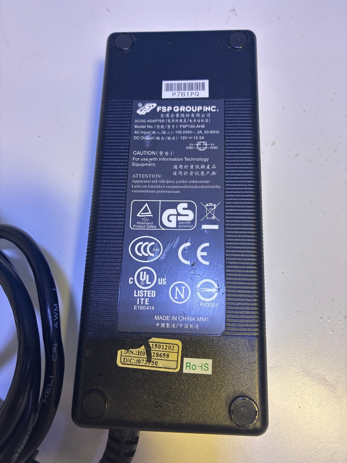 🔥 FSP Group FSP150-AHB AC/DC Power Adapter 12V 12.5A 150W Charger