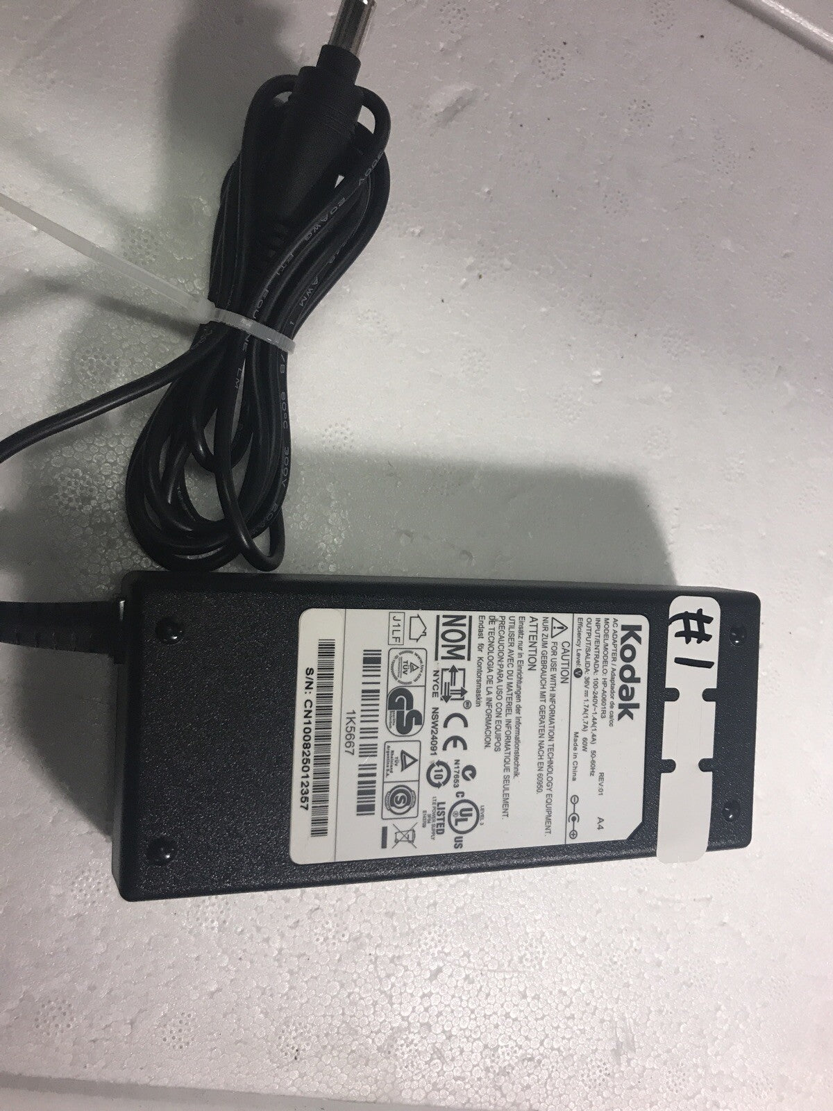 Kodak AC adapter Model HP-A0601R3