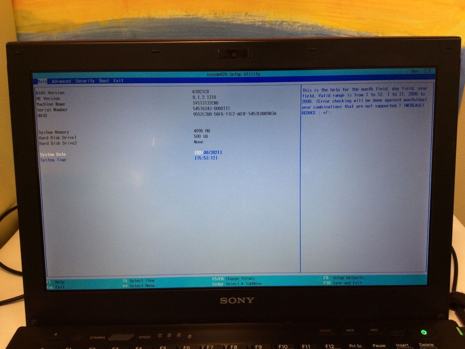 SONY S Series SVS131G21P 13.3"Laptop i5-3230M 4GB New 128GB SSD Original Win 8