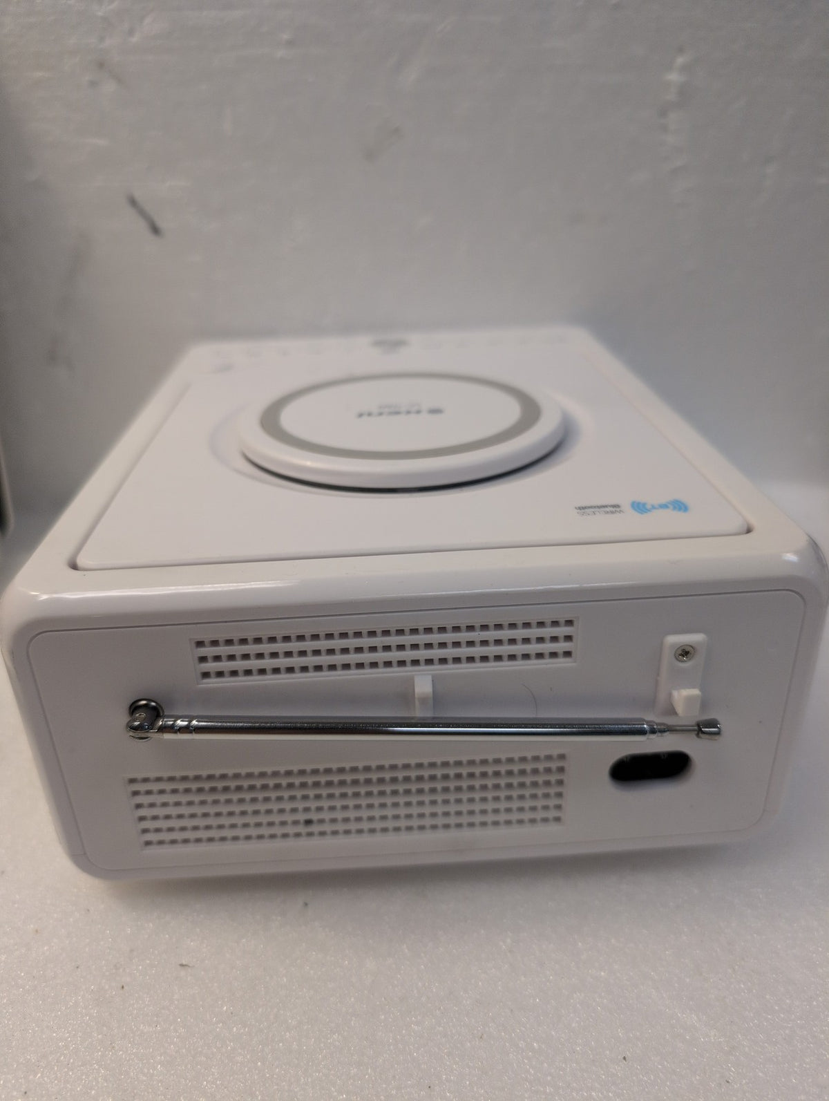 🎸 Keni LC-10W White CD Clock Radio with Bluetooth FM USB AUX Dual Alarm Tested
