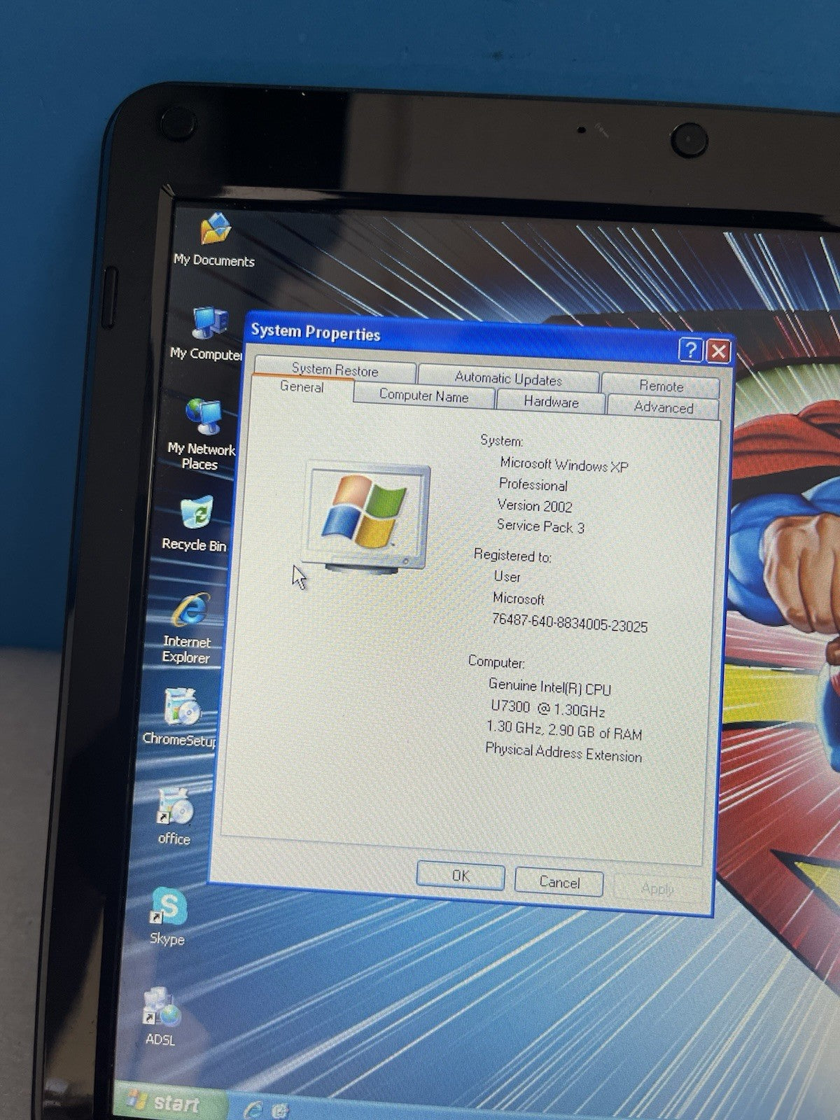 🔥 ACER ASPIRE 11.6" LED TIMELINE 1810T-8968 U7300/3GB/750GB/Windows XP Pro SP3