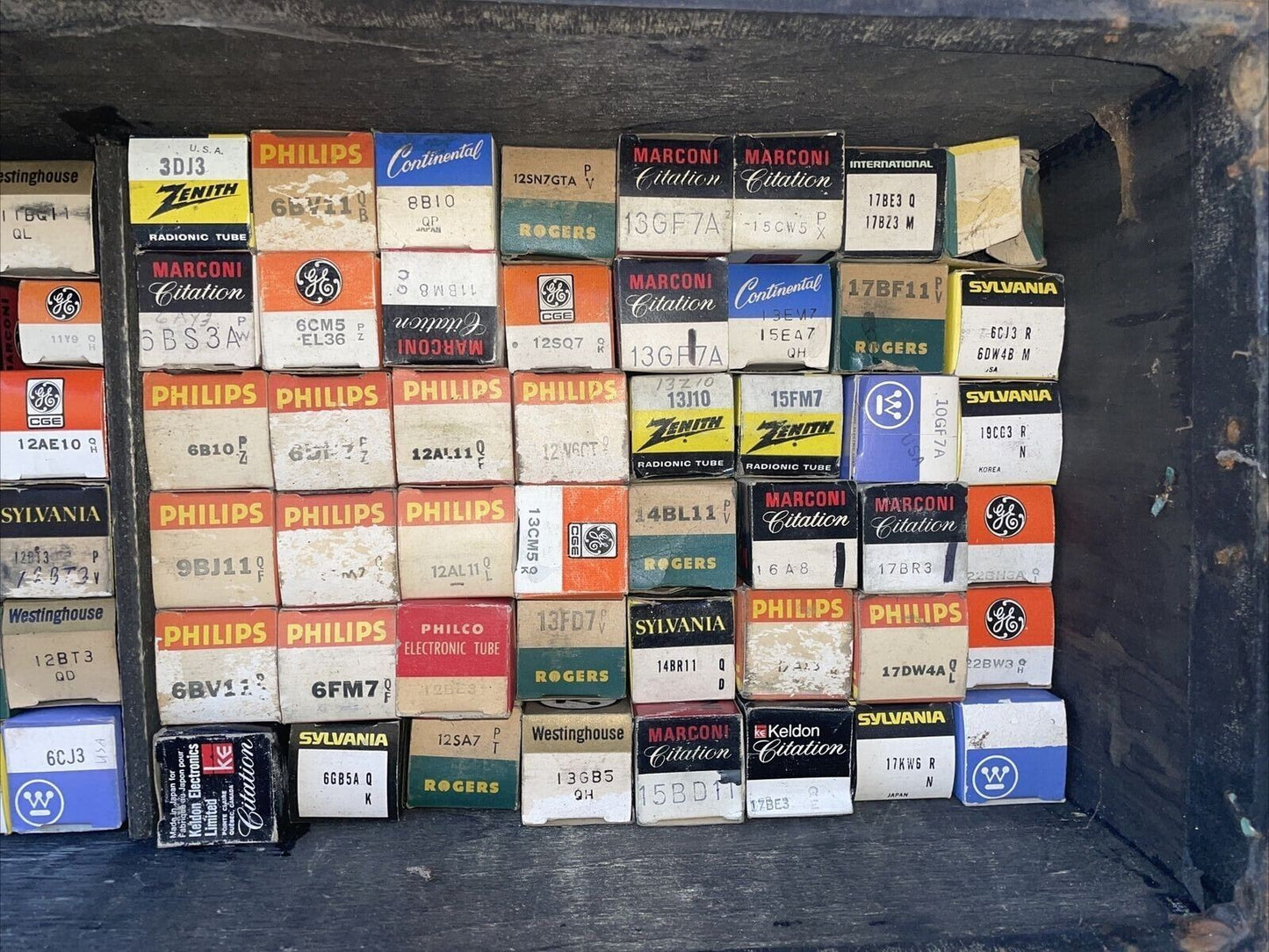 Large lot of  VINTAGE Electric tube old stock