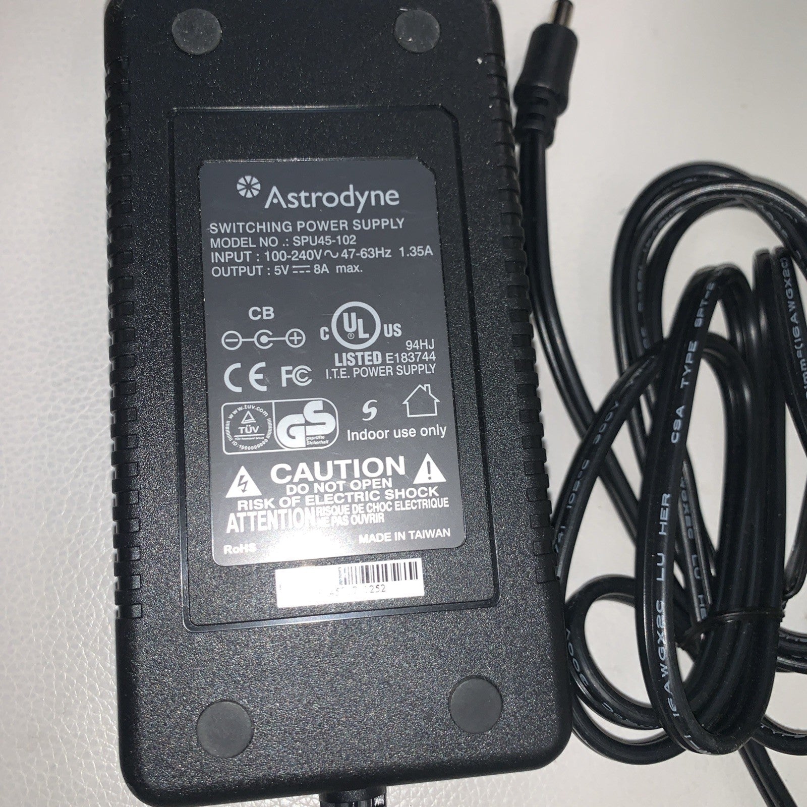 🔥 Astrodyne SPU45-102 Switching Power Supply 100-240V 47-63Hz 5V 8A ac adapter