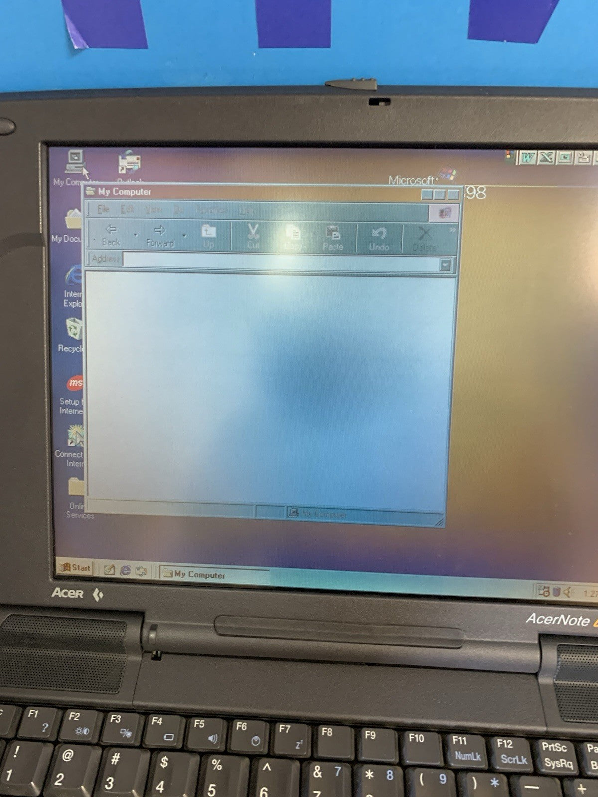 🔥 Vintage Acer 370c Pentium 16MB ram 1GB HD windows 98 W/CD-rom/Floppy drive/CD