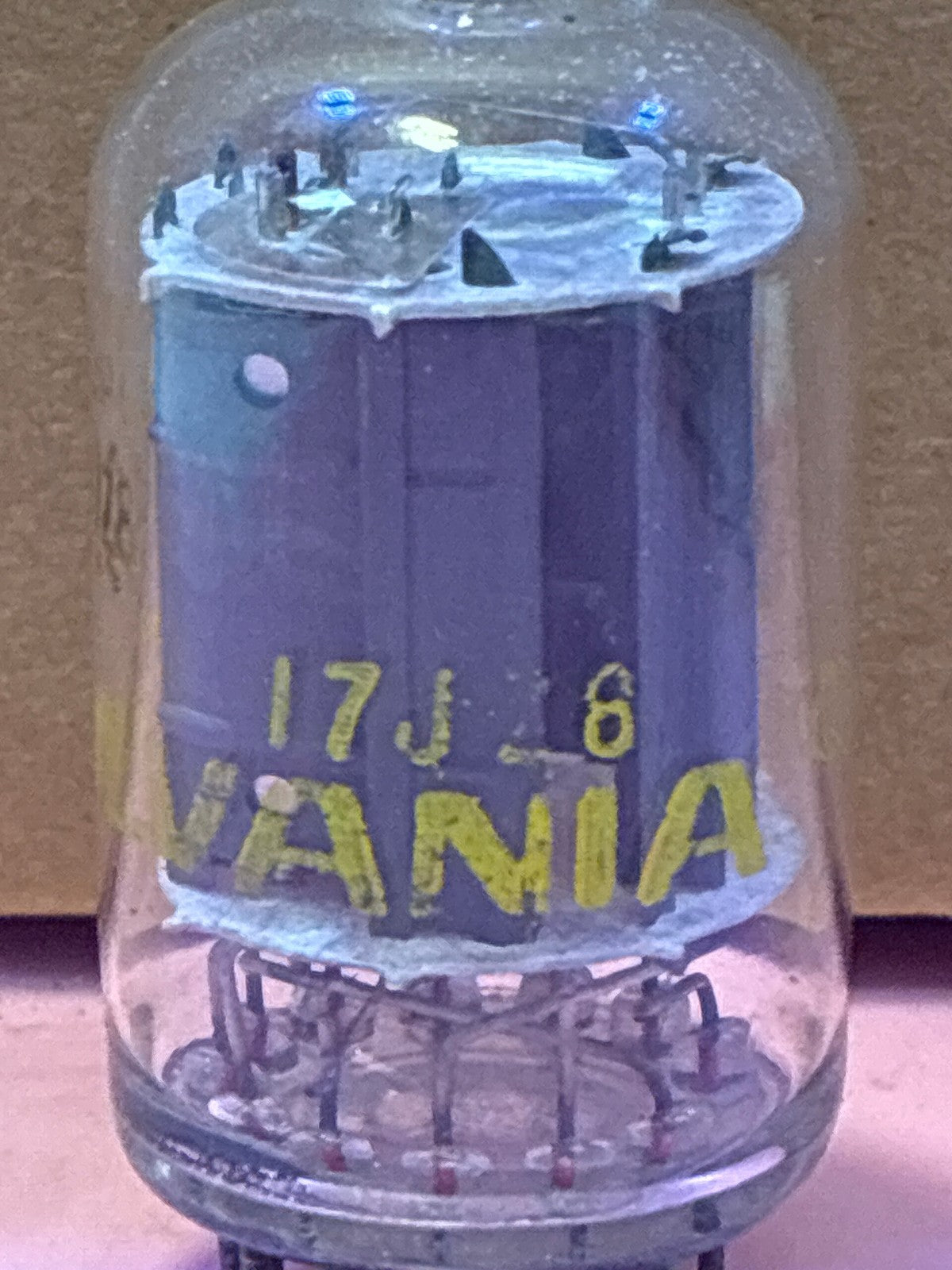 🔥 Sylvania 17J6 Vacuum Tube Vintage Clear Glass Envelope Untested