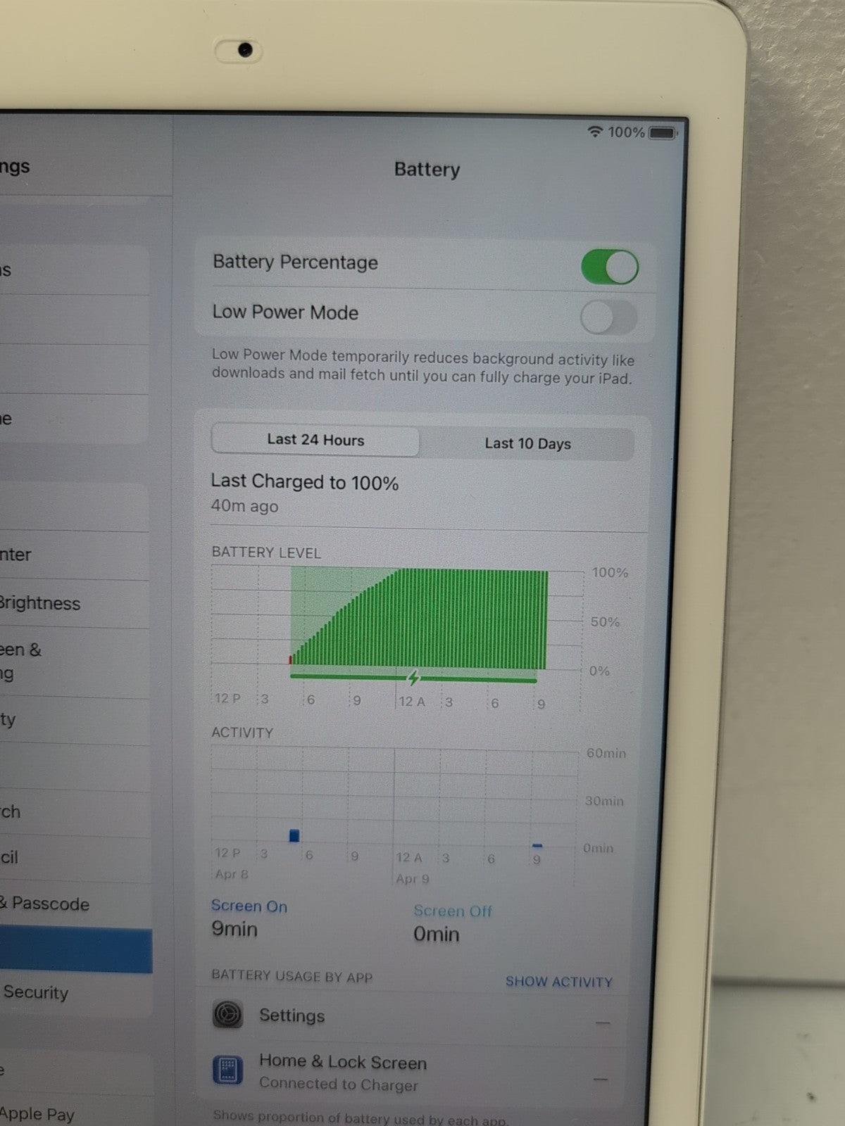 🔥 Apple iPad Pro 9.7-inch A1674 WIFI ONLY 32GB White OS 16.7 (READ)  -