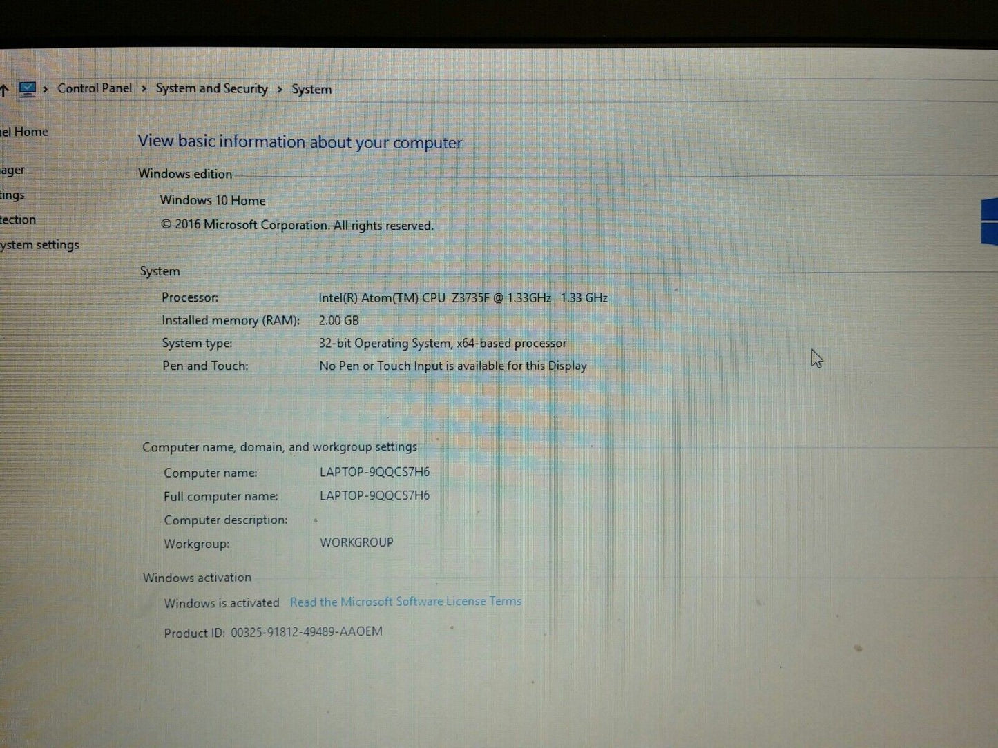 $ Lenovo IdeaPad 11.6" 100S-11IBY 80R2 Atom Z3735F 1.33GHz 2Gb 32GB SSD win10 