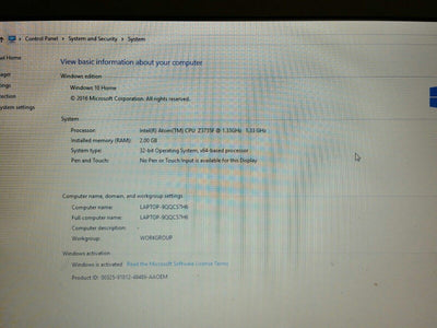 $ Lenovo IdeaPad 11.6" 100S-11IBY 80R2 Atom Z3735F 1.33GHz 2Gb 32GB SSD win10 