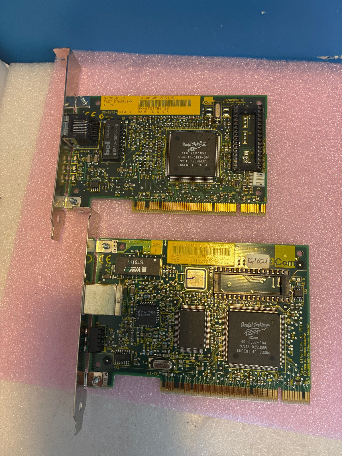 🔥 3Com 3C905B-TX Fast EtherLink XL PCI 10/100 Ethernet NIC Adapter Lot of 2