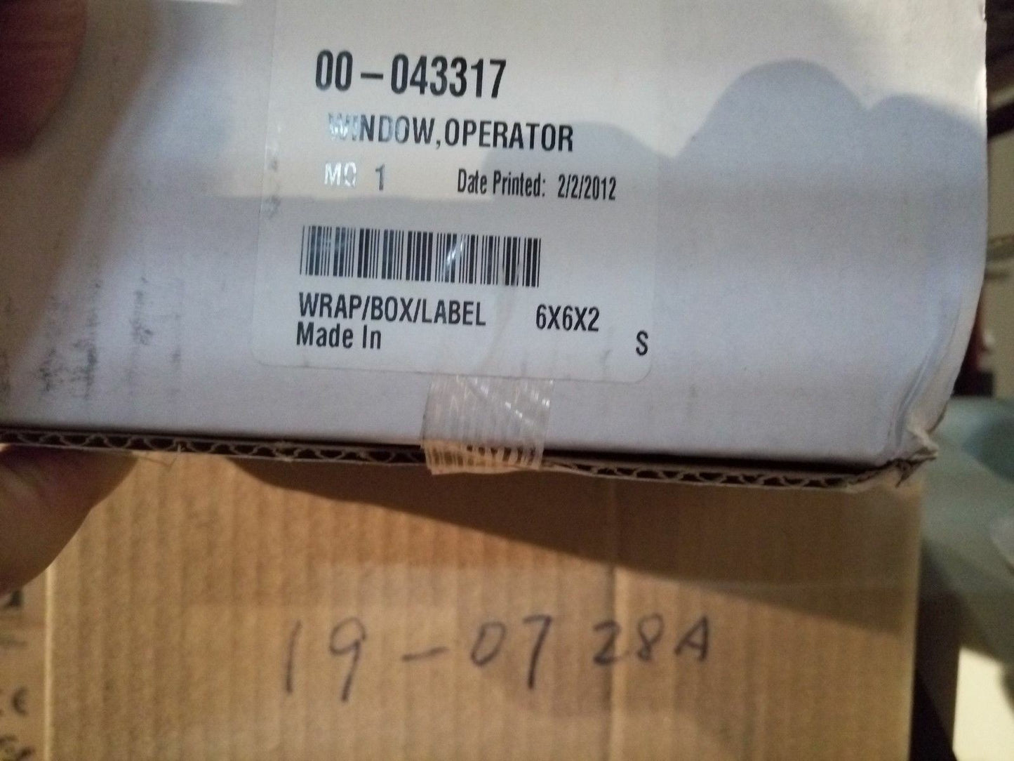 - Quantum 2500 - window operator display 00-043317