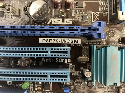 🔥ASUS P8B75-M/CSM Motherboard LGA1155 w i3-3220 sr0rg and shield +