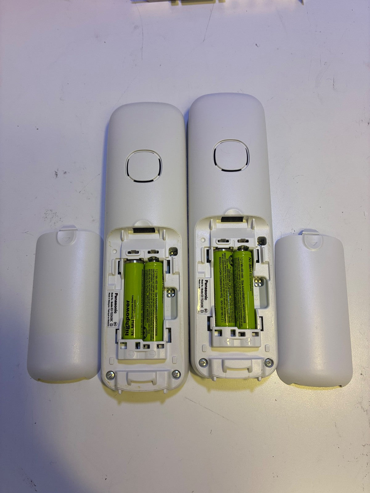 🔥 Panasonic KX-TGDA59C Cordless Phone Handsets Set of 2 White/Silver LCD