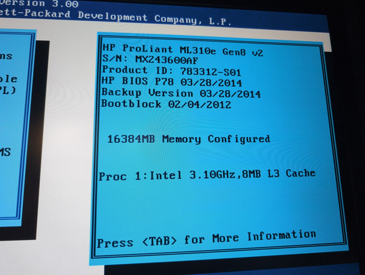 🎸 HP ProLiant ML310e Gen8 v2 Tower Server 783312-S01 Xeon E3-1220v3 16GB NO HDD