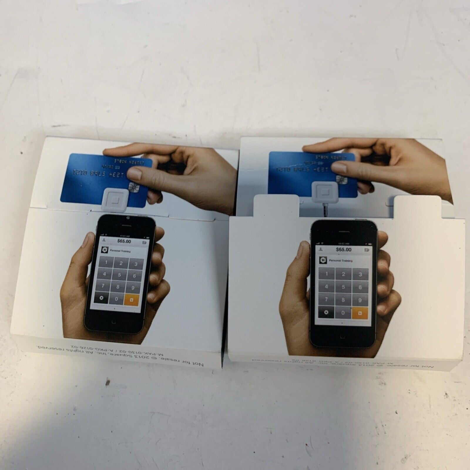 Lot  of 2 Credit Card Reader Chip Machine for Mobile Phones, iPhone iPad, Square