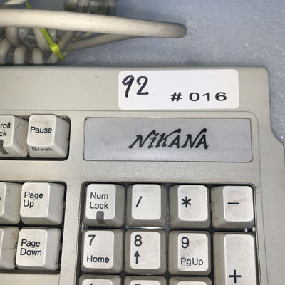 Vintage ~ Nikana  Model FK7200 Keyboard / mouse 5-pin & 9-pin