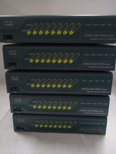 1 x CISCO ASA 5505 SECURTY APPLIANCE ASA5505 w/ 10 User Base License