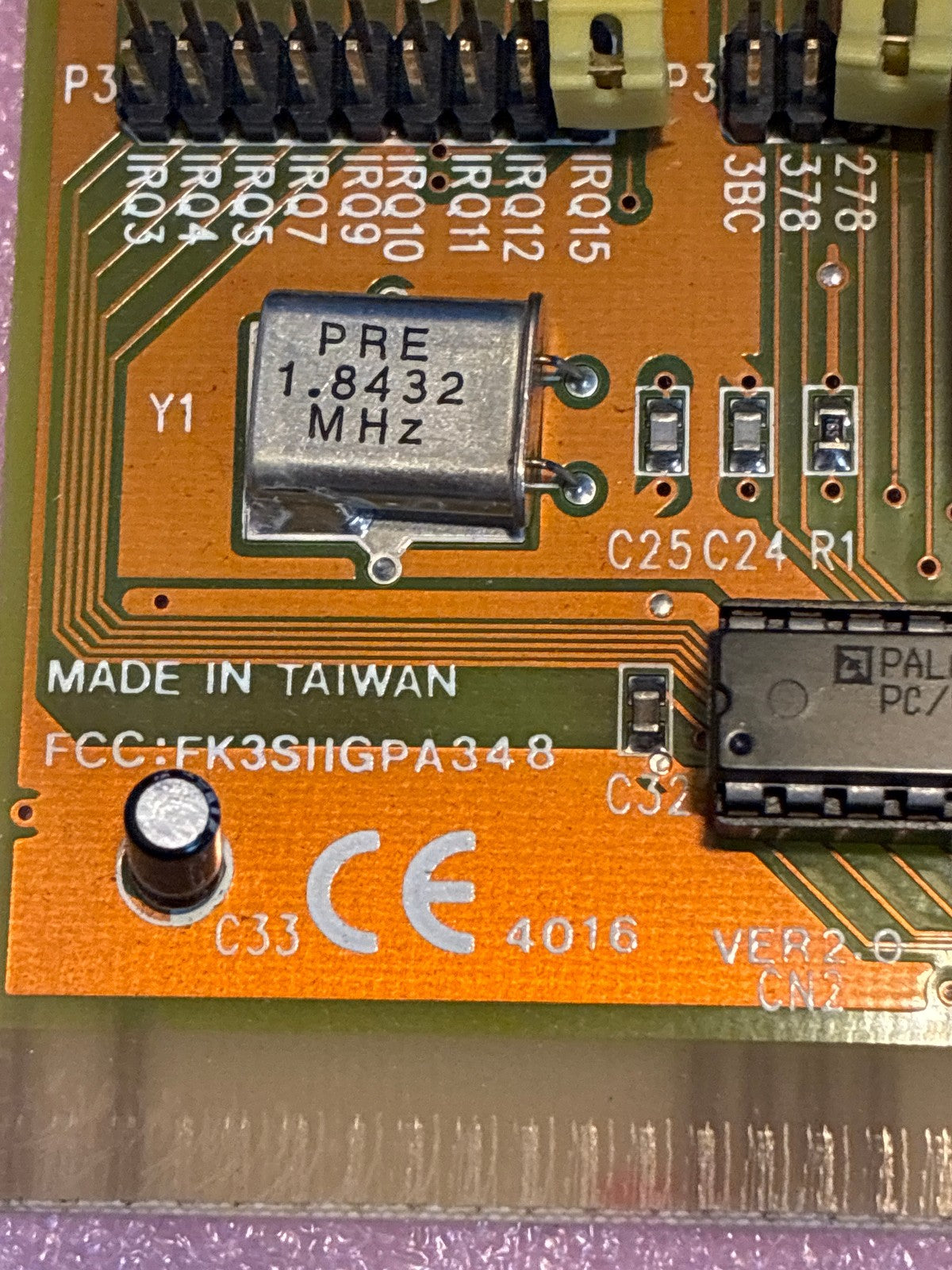 🔥 SIIG JJ-A03012 ISA Bi-Directional Parallel Port Expansion Card DB-25