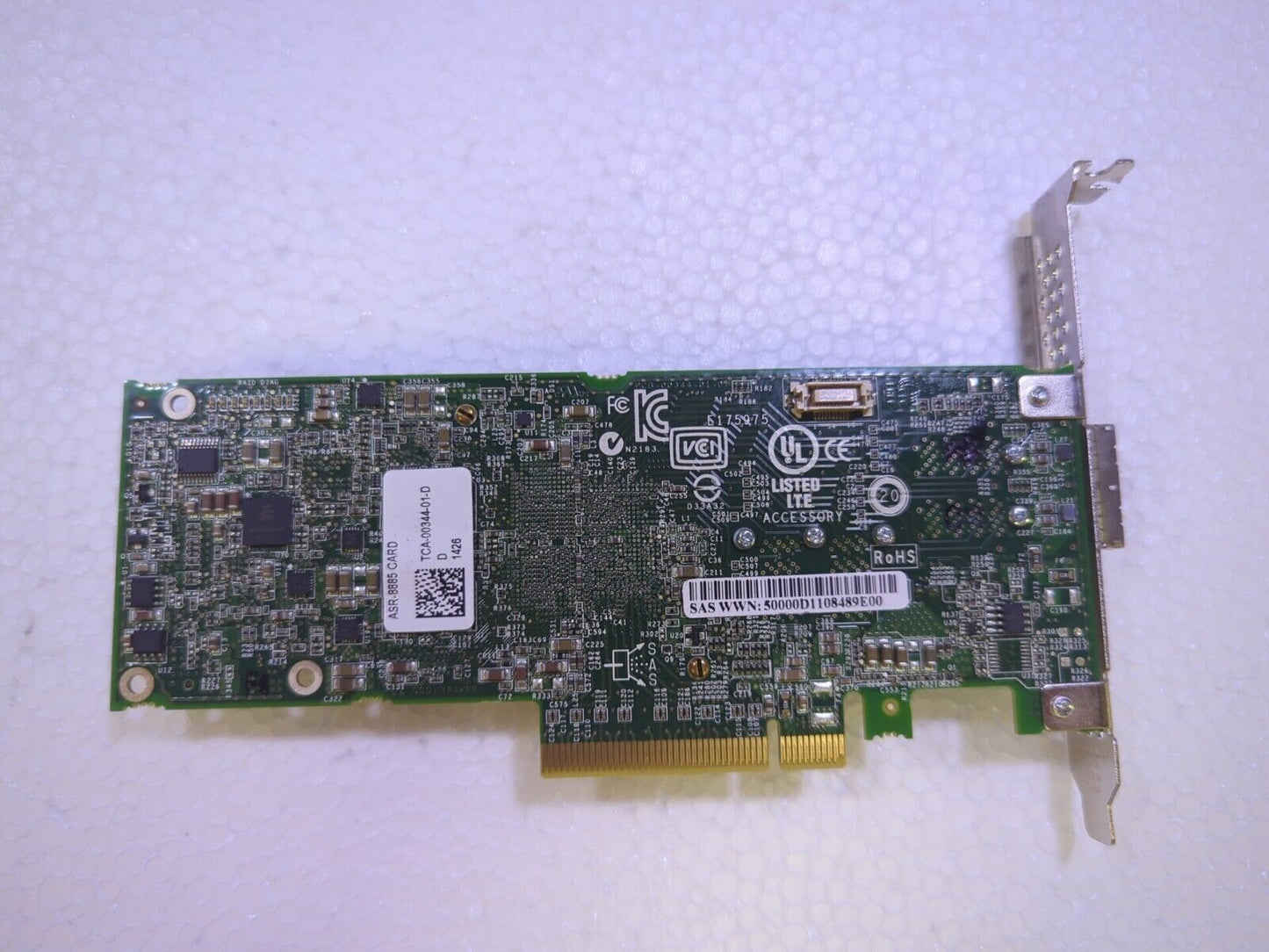 - ADAPTEC Series ASR-8885   12GB/S SAS PCI-E Controller Card PCA-00344