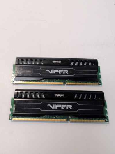 🔥 Patriot Memory Viper 8GB (2x4GB) DDR3-1600 PC3-12800 PV38G160C9K Desktop RAM-