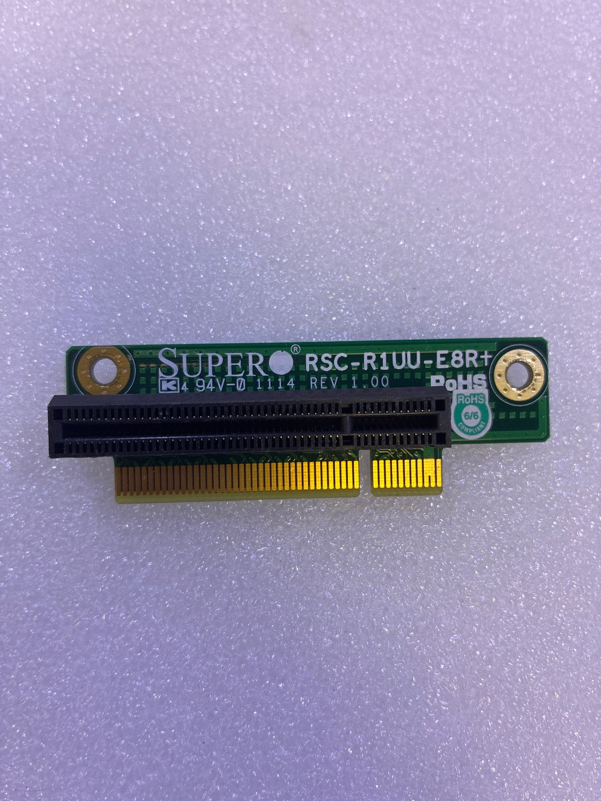 🔥 Supermicro RSC-R1UU-E8R+ 1U PCIe x8 Riser Card Rev 1.00