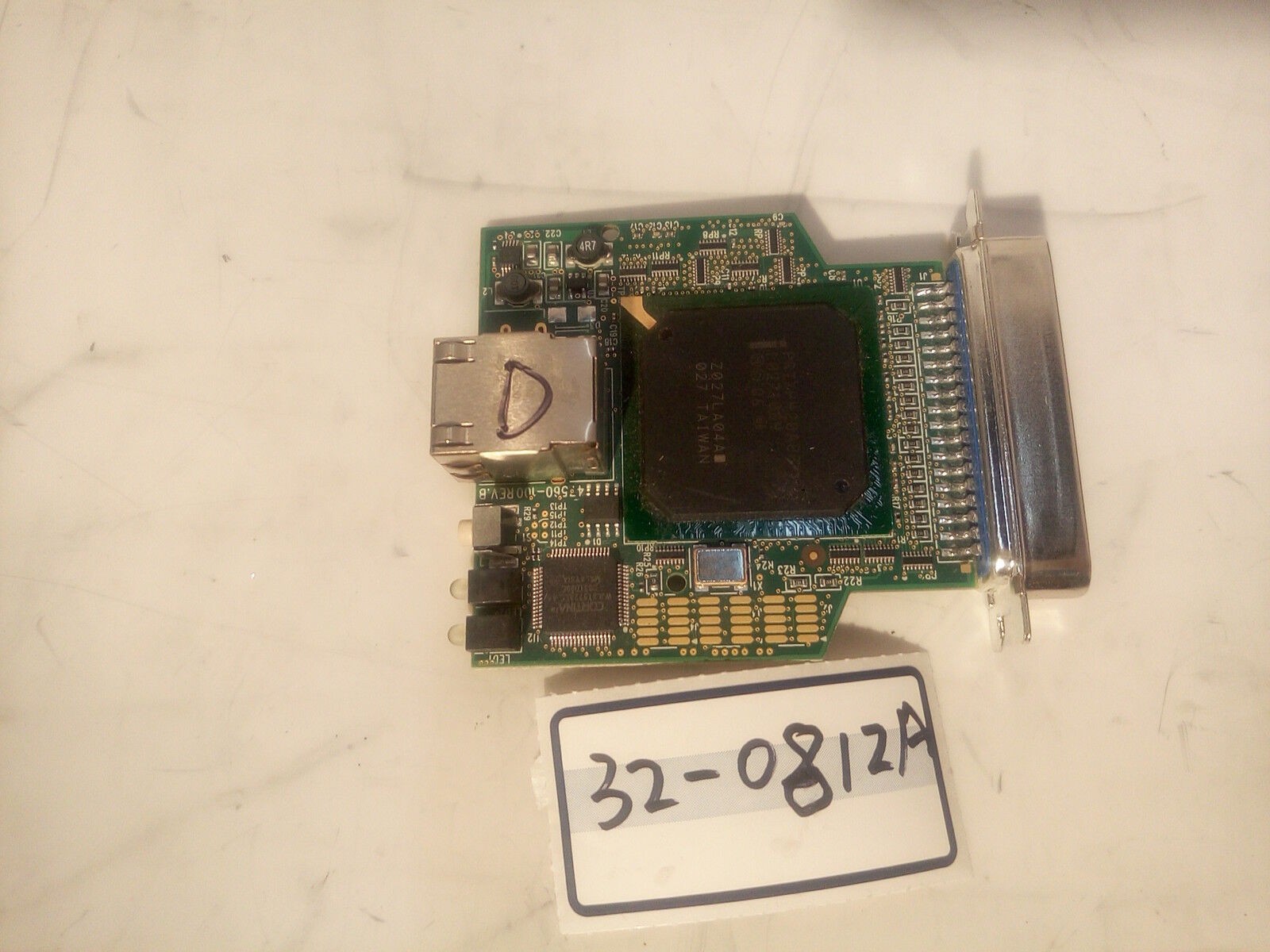 -  ZEBRA   47560-001  Rev H 28399   Ethernet Board Print Server Adapter Card