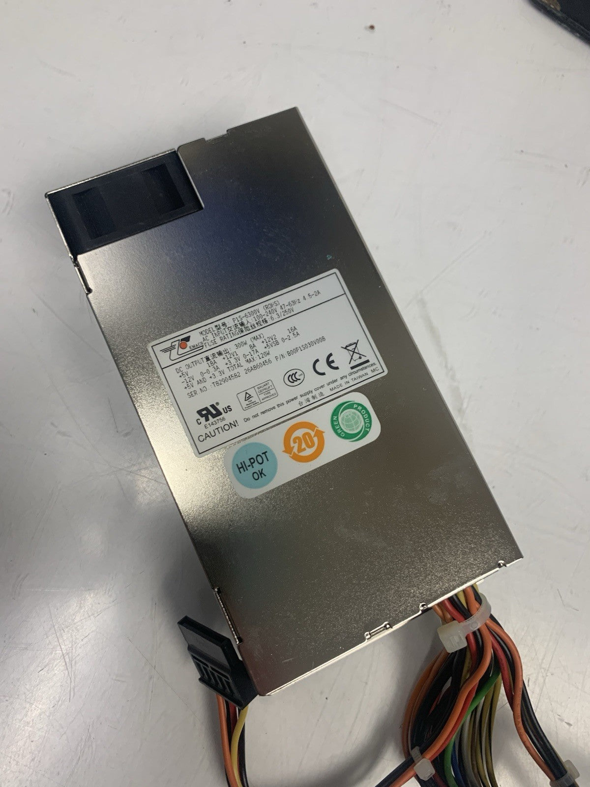 New ~ Zippy Emacs P1S-6300V 300W 1U 18-Pin Power Supply