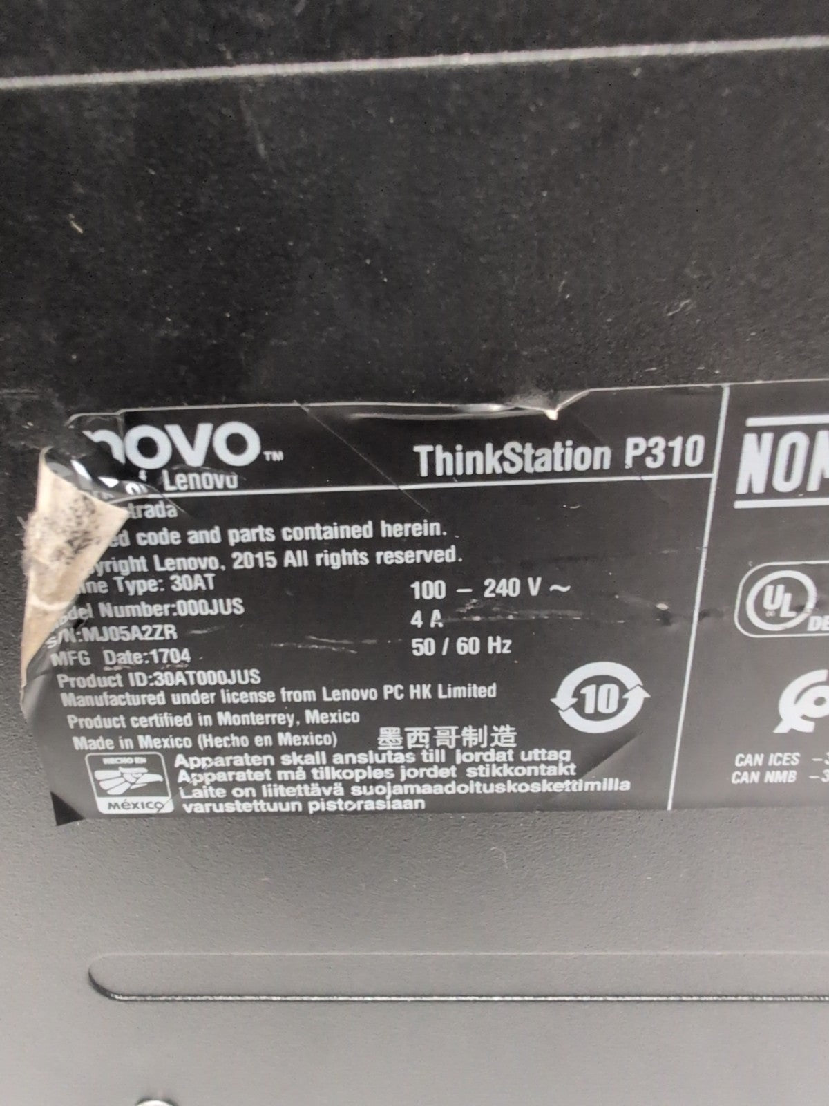 🔥 Lenovo ThinkStation P310 PC i7-6700 /One 16GB DDR4/240GB SSD/2GB K620/win11 -