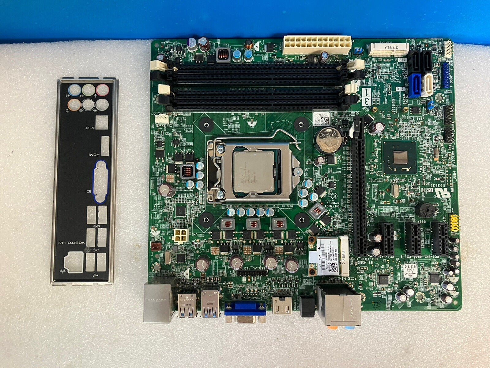 ~ DELL XPS Motherboard 0YJPT1 LGA1155 DDR3 W/ Intel Core i5-3450 & I/O Shield