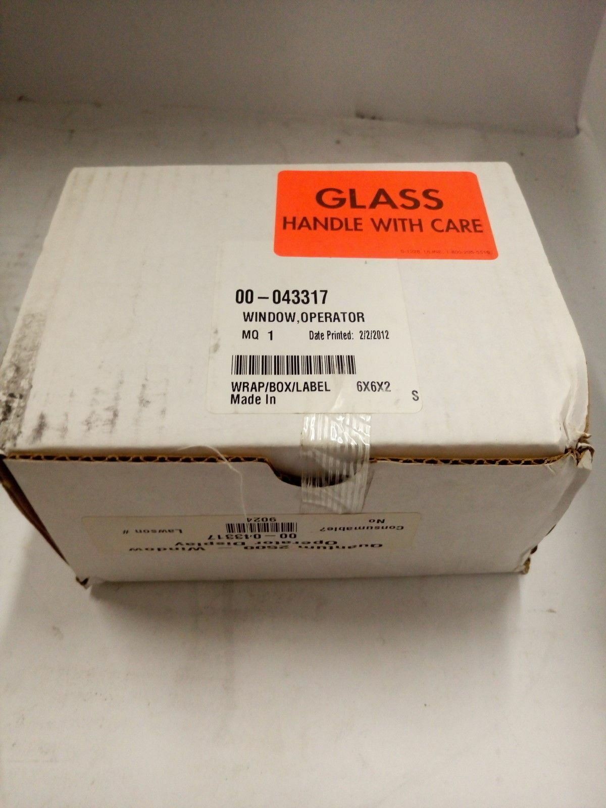 - Quantum 2500 - window operator display 00-043317