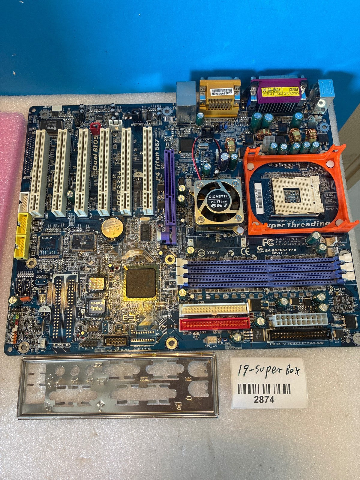 🔥 Gigabyte GA-8GE667 Pro Rev 1.2 Socket 478 ATX Motherboard Intel