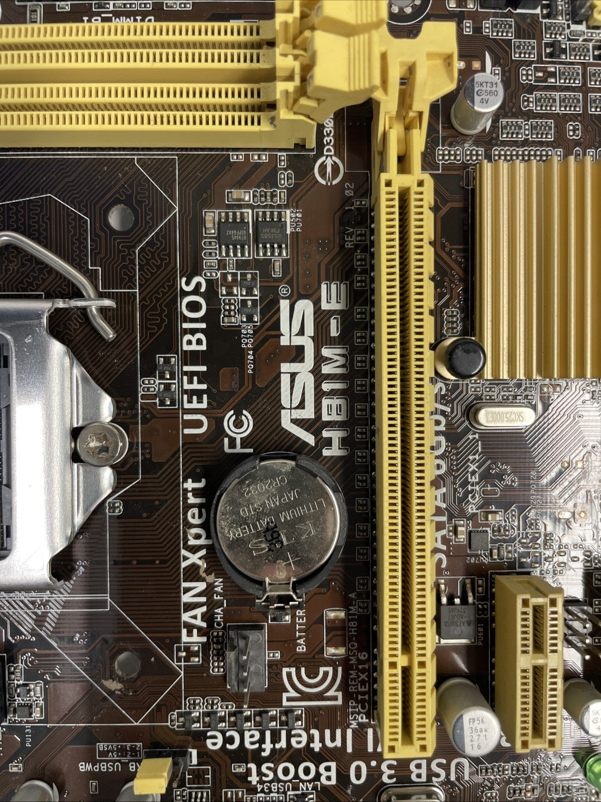 ASUS H81M-E Motherboard Intel i7-4770 DDR3  With I/O baffle