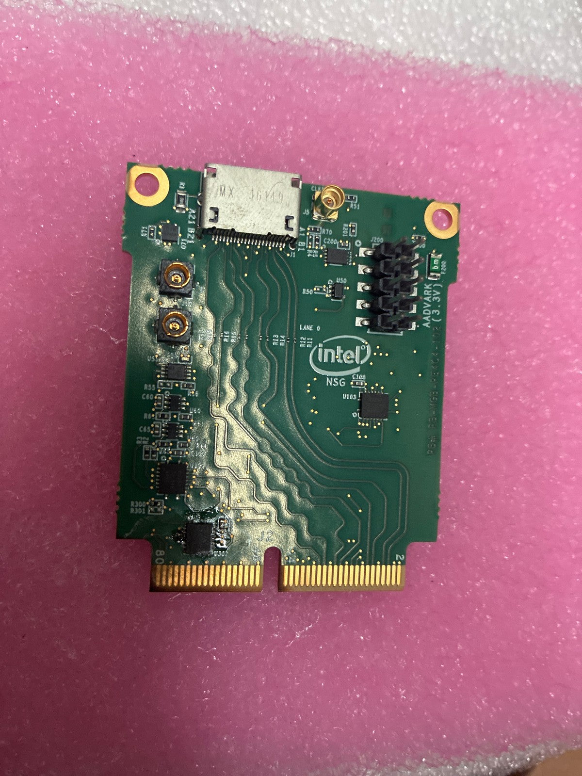 🔥 Intel NSG AADVARK MGB-PE4C4-102-013 PCIe Mini Card Debug Test Board