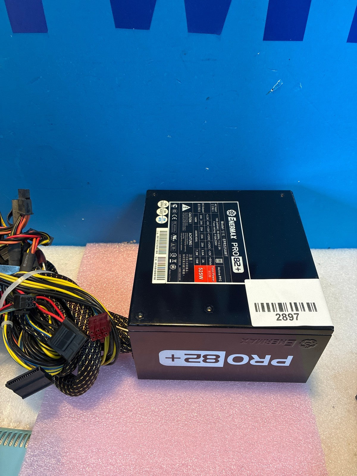🔥 Enermax PRO82+ EPR525AWT 525W ATX Power Supply 80 Plus Active PFC Black