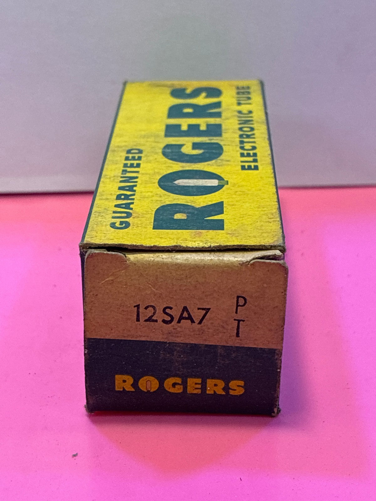 🔥 Rogers 12SA7 Vacuum Tube in Original Box - Vintage Electronic Tube PT