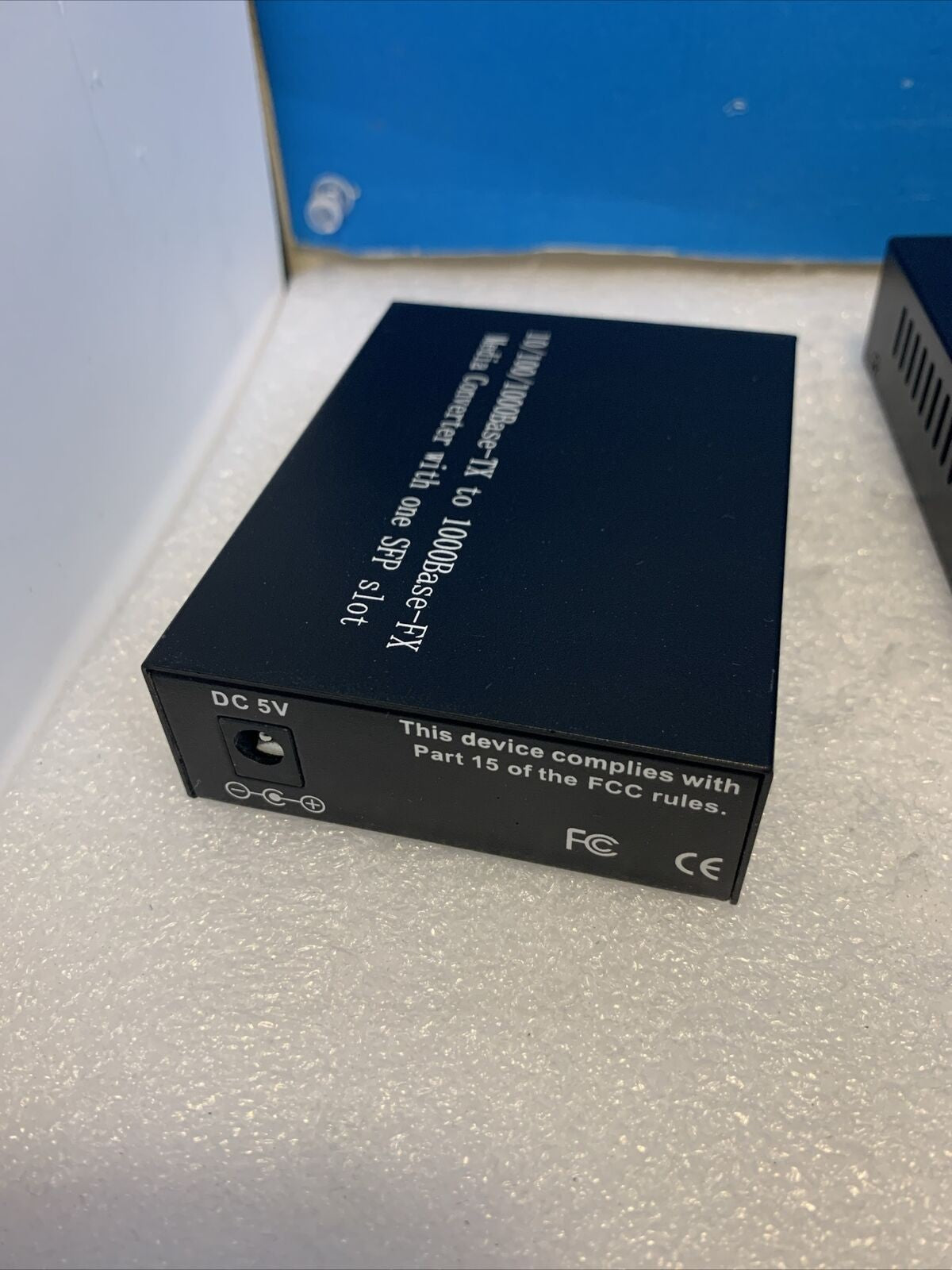 Lot of 3 Media Converter 10/100/1000Base-TX to 1000Base-FX with one SFP slot