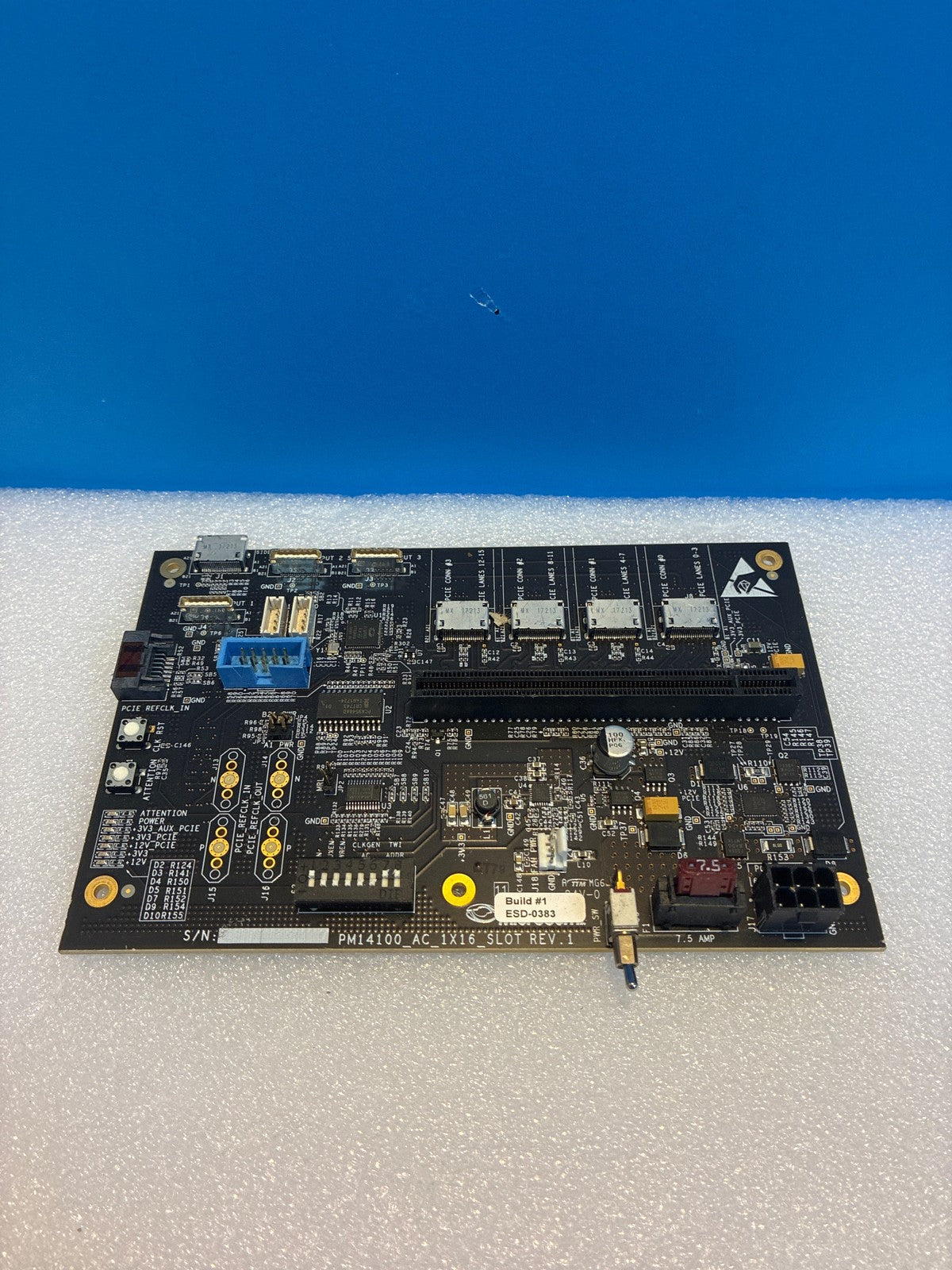 🔥 PM14100_AC_1X16_SLOT REV.1 PCIe Adapter Development Board Test Card