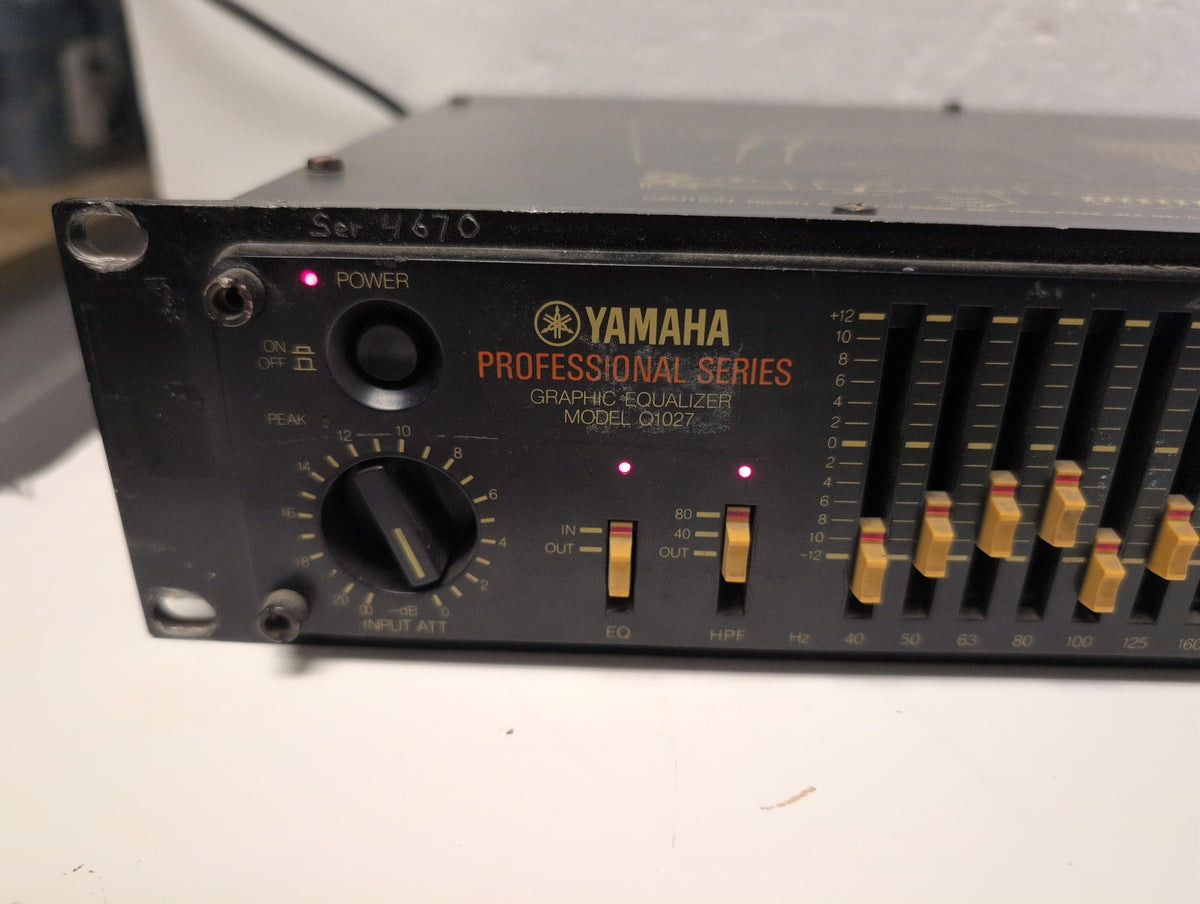 🎸 Yamaha Q1027 Professional Series  Graphic Equalizer 2U Rack