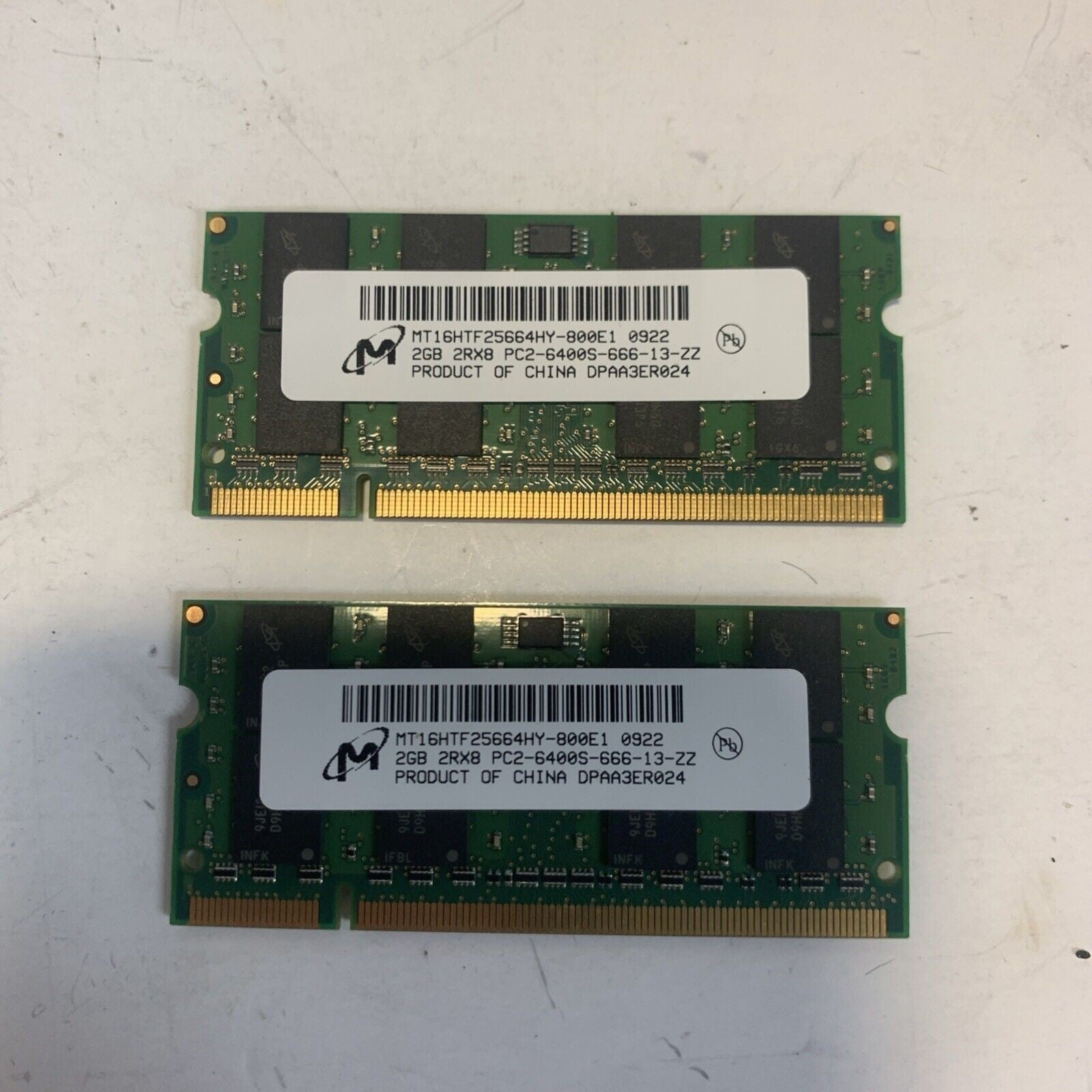2x 2GB =4GB HP Pavilion dv7 laptop PC2-6400 800MHZ laptop memory