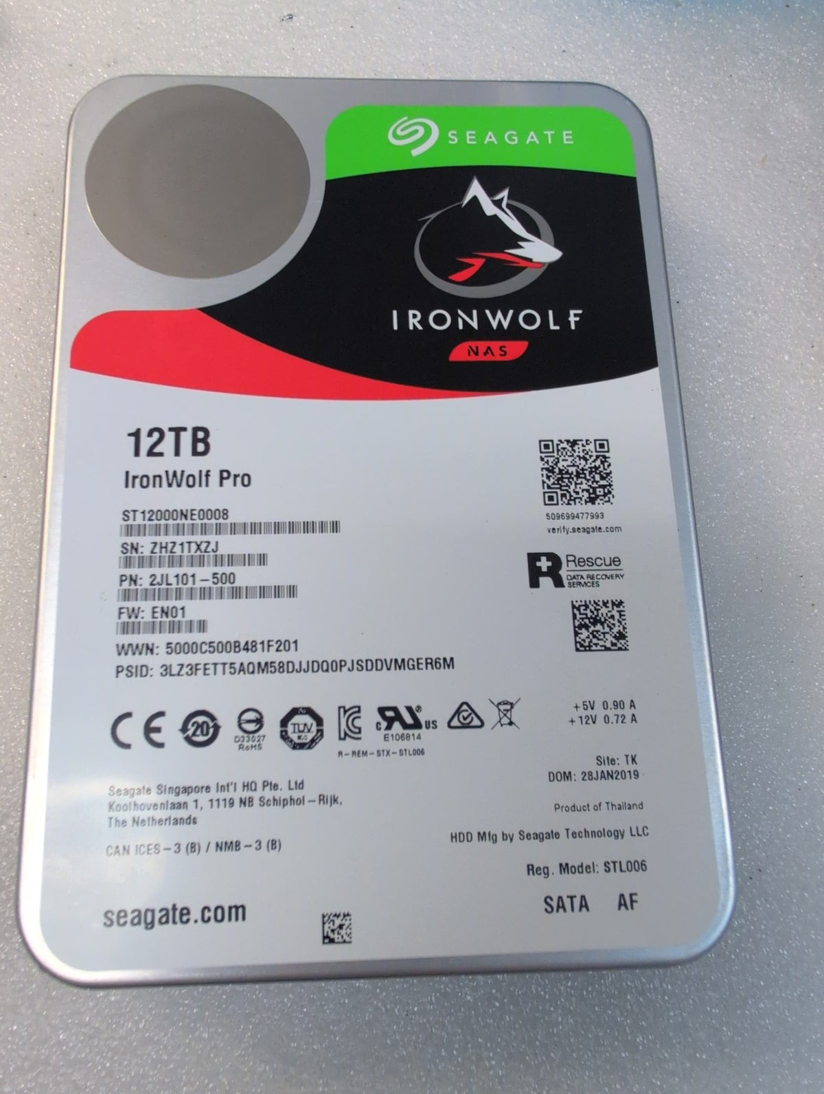 🎸 Seagate IronWolf Pro ST12000NE0008 12TB NAS SATA III 3.5in HDD Tested