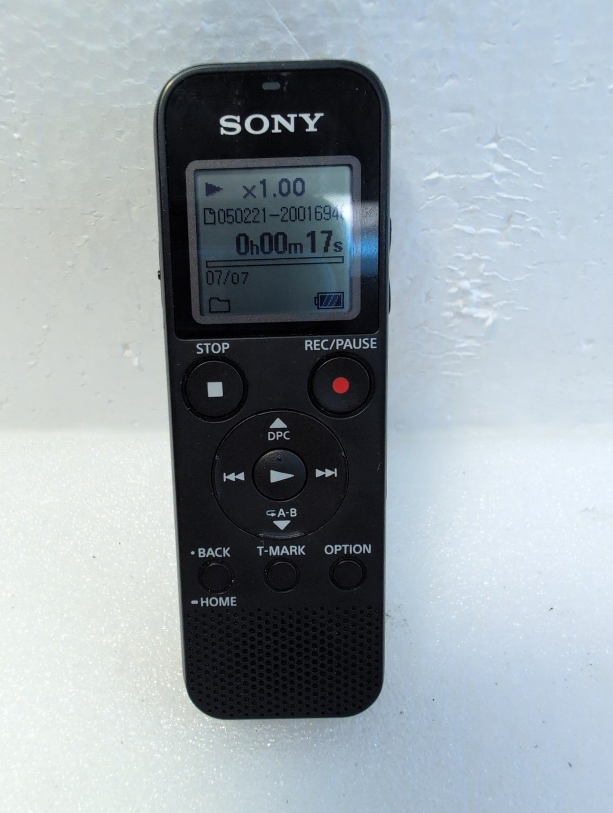 🎸 Sony ICD-PX370 Digital Voice IC Recorder Black microSD Slot USB Flip-Out