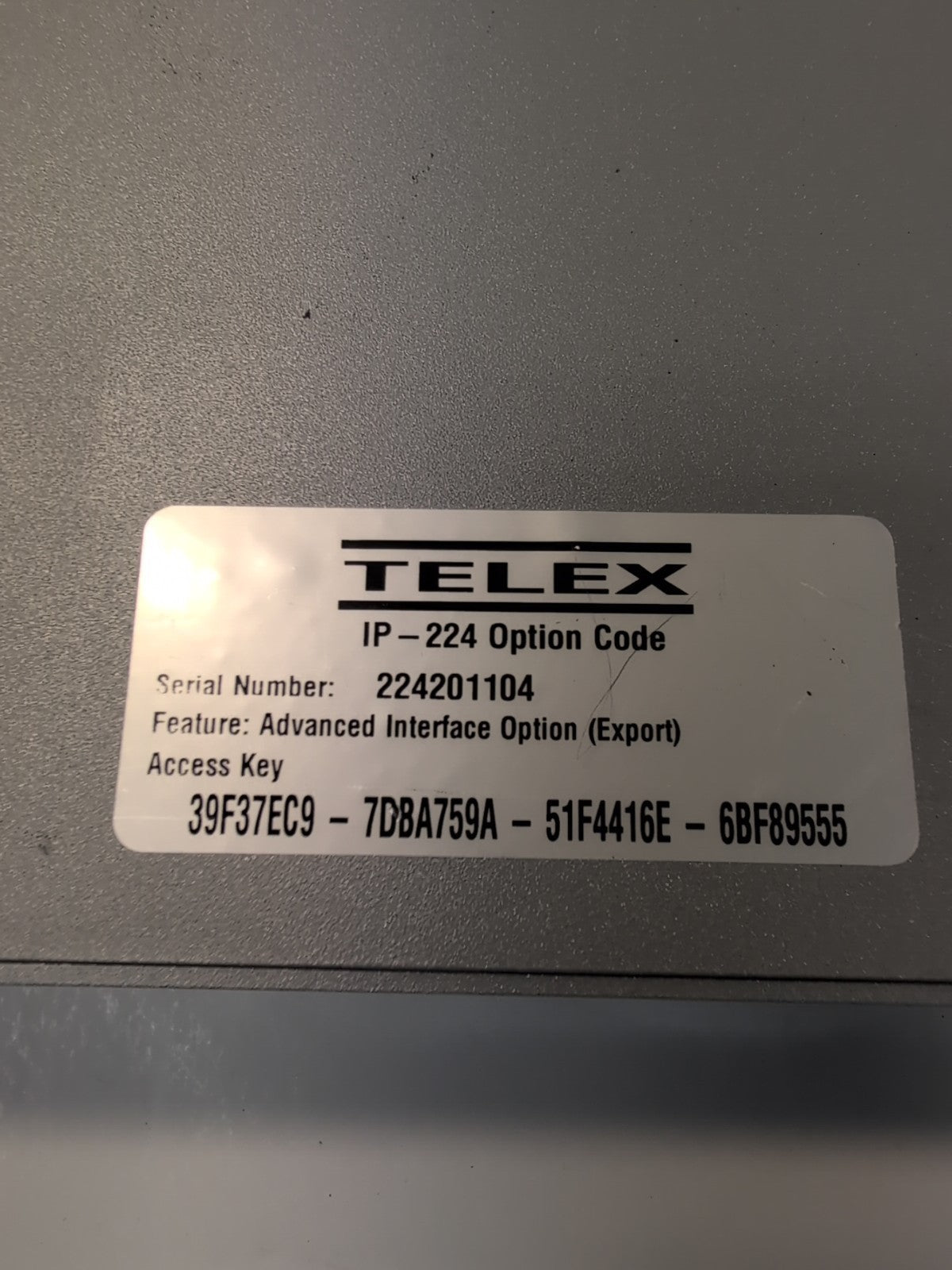 🔥 TELEX IP-224 V2 WOPS EXPO Dual IP Remote Adapter PANEL W/AC adapter & Cable -