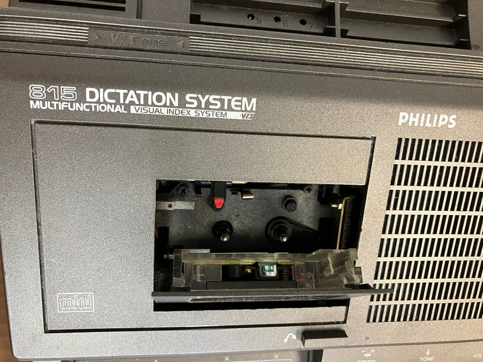 ~Philips 815 Dictation System Executive MiniCassette Recorder Not work for parts