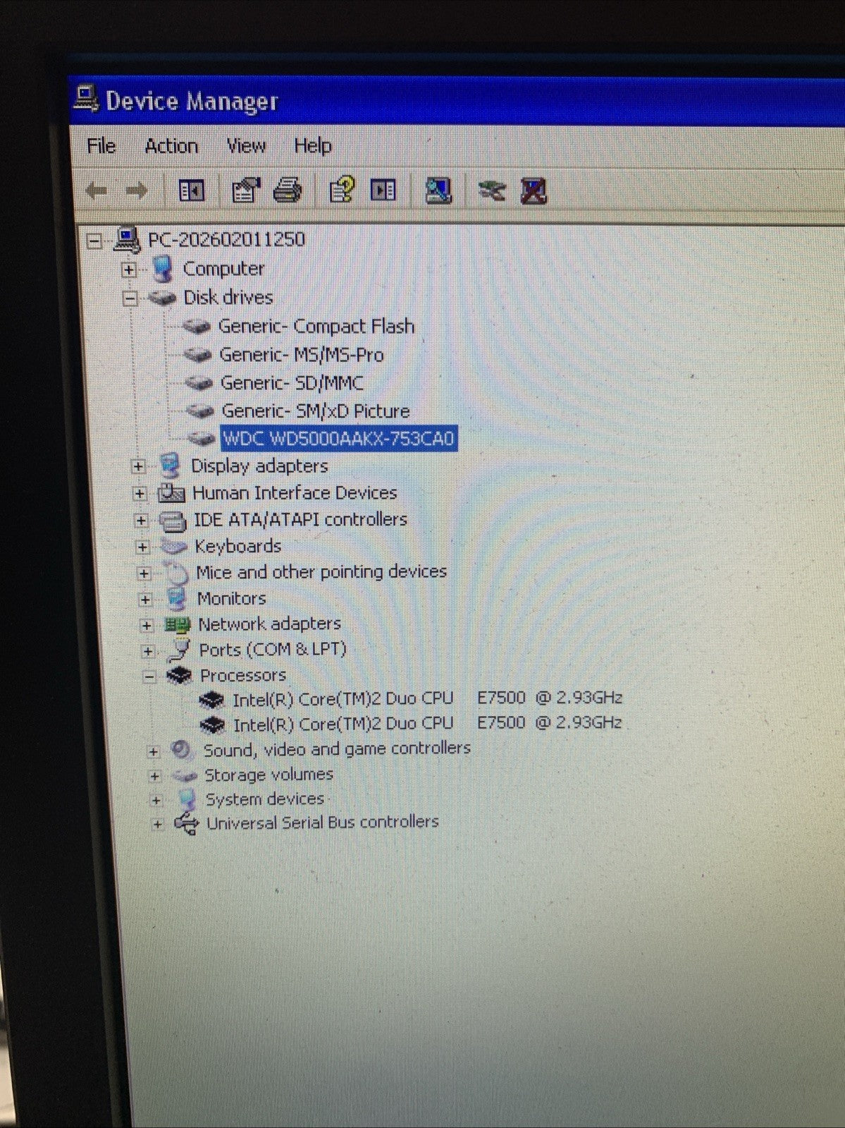 Dell Vostro Intel E7500 2.93GHZ 3GB 500GB Windows XP SP3 (RS232, Card reader)